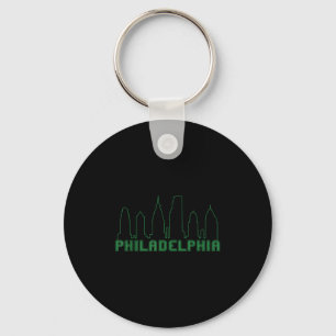 Philadelphia Skyline Downtown Cityscape Brotherly Nyckelring