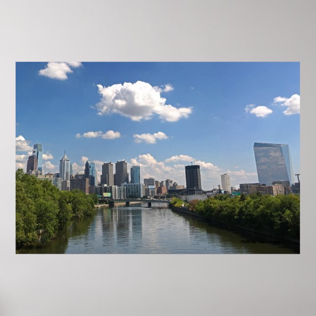 Philadelphia Skyline, fotograf av: Joe Dantone Poster (Framsidan)