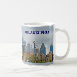 Philadelphia Skyline från floden Walk Kaffemugg