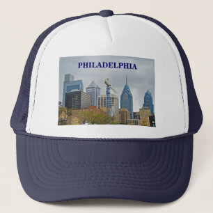 Philadelphia Skyline från floden Walk Keps