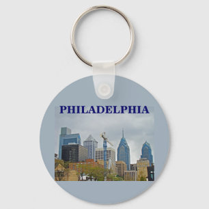 Philadelphia Skyline från floden Walk Nyckelring