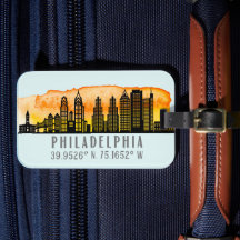 Philadelphia Skyline Karta samordnare