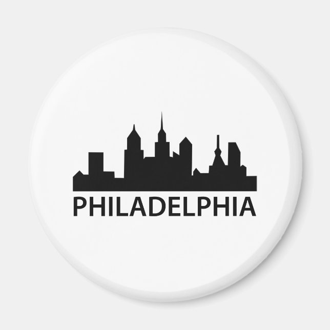 Philadelphia Skyline Magnet (Framsidan)