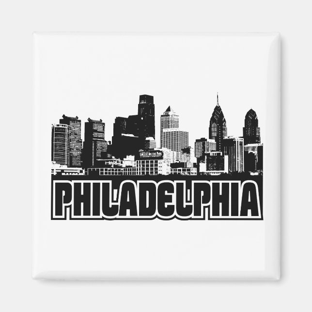 Philadelphia Skyline Magnet (Framsidan)