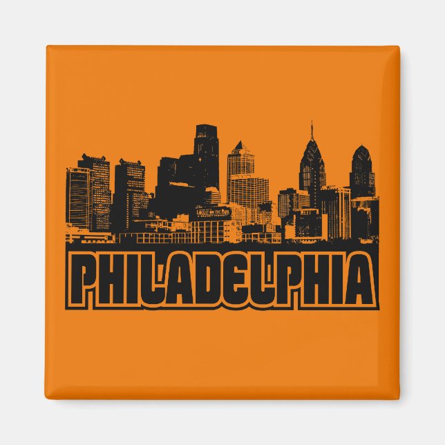 Philadelphia Skyline Magnet (Framsidan)