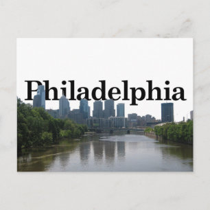 Philadelphia Skyline - med Phil på baksidan Vykort
