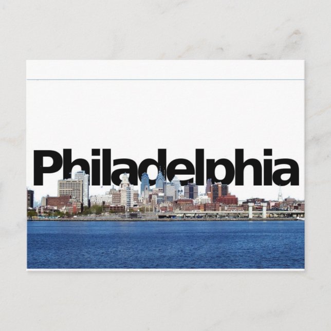 Philadelphia Skyline med Philadelphia i Himlar Vykort (Framsida)