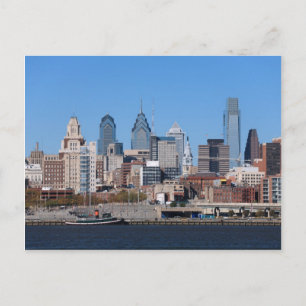 Philadelphia Skyline, Medium View Vykort