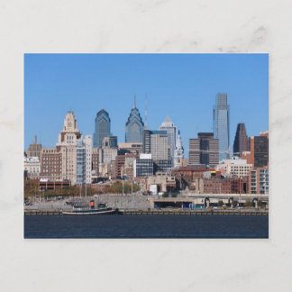 Philadelphia Skyline, Medium View Vykort
