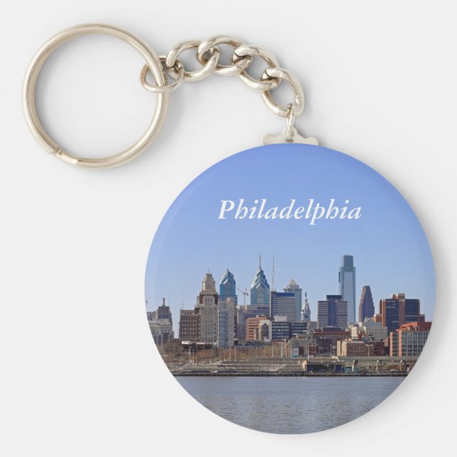 Philadelphia Skyline Nyckelring (Framsidan)