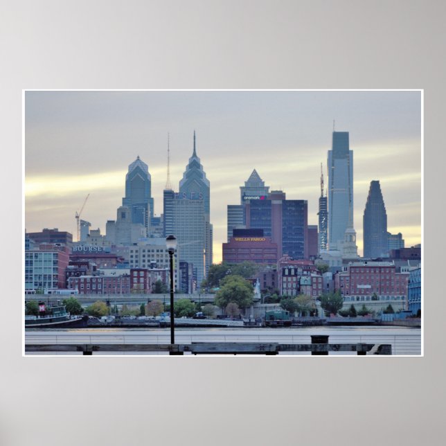 Philadelphia Skyline Photo Poster (Framsidan)