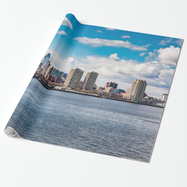 Philadelphia Skyline Presentpapper (Utrullad)
