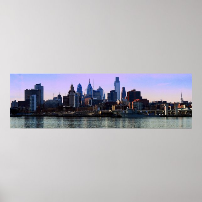 Philadelphia Skyline Print Poster (Framsidan)