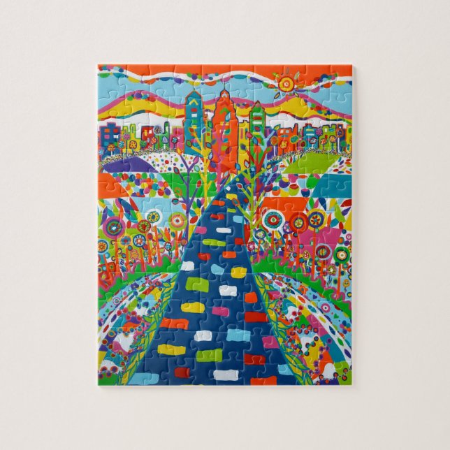 Philadelphia Skyline Puzzle Pussel (Vertikal)