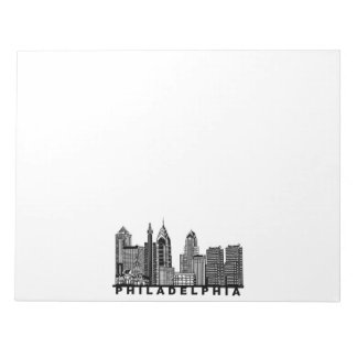 Philadelphia Skyline Silhouette  Anteckningsblock