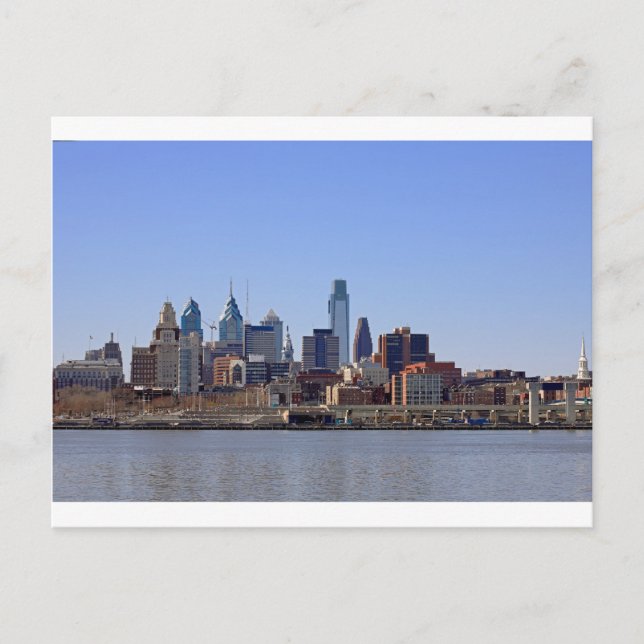 Philadelphia Skyline vycard Vykort (Framsida)