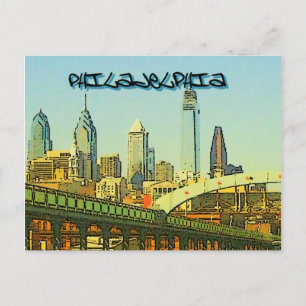Philadelphia Skyline Vykort