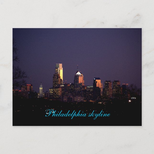 Philadelphia-skylinkort Vykort (Framsida)
