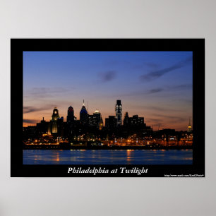 Philadelphia skymningaffisch poster