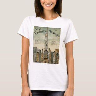 Philadelphia skyscraper (vintage affisch 1898) tee