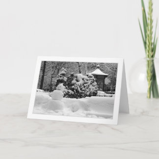Philadelphia Snögubbe GREETING CARD Helgkort