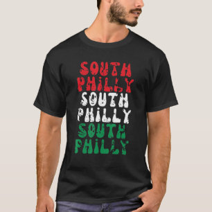 Philadelphia South Philly Italiana Flagga City Bro T Shirt