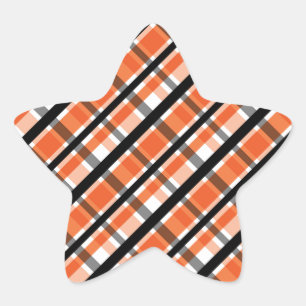 Philadelphia Sportfantast Orange Black White Play Stjärnformat Klistermärke