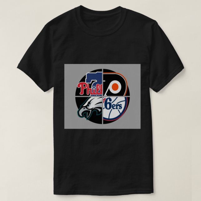 Philadelphia Sports Quad Comforter T Shirt (Design framsida)