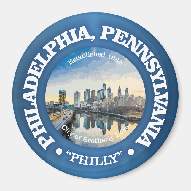 Philadelphia (städer) magnet (Framsidan)