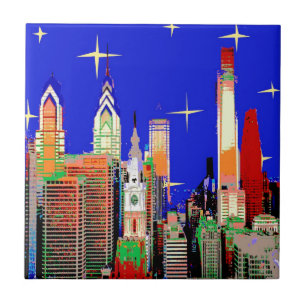 Philadelphia Starry Night Kakelplatta