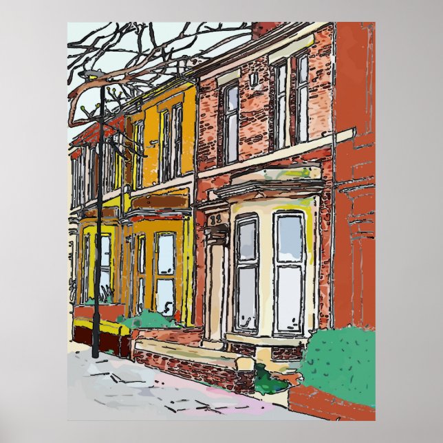 Philadelphia Street Poster (Framsidan)