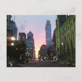 Philadelphia Sunset-vykort Vykort