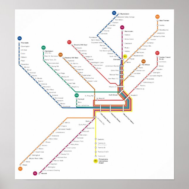 Philadelphia-tunnelbanan Poster (Framsidan)