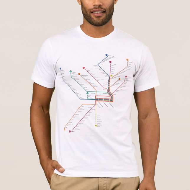 Philadelphia tunnelbananskjorta tee shirt (Framsida)