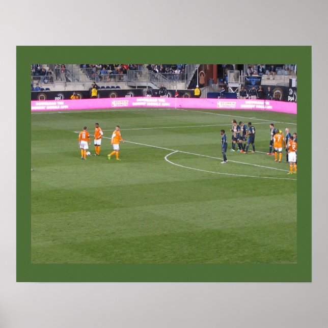 Philadelphia Union Fotbollsmatchaffisch Poster (Framsidan)
