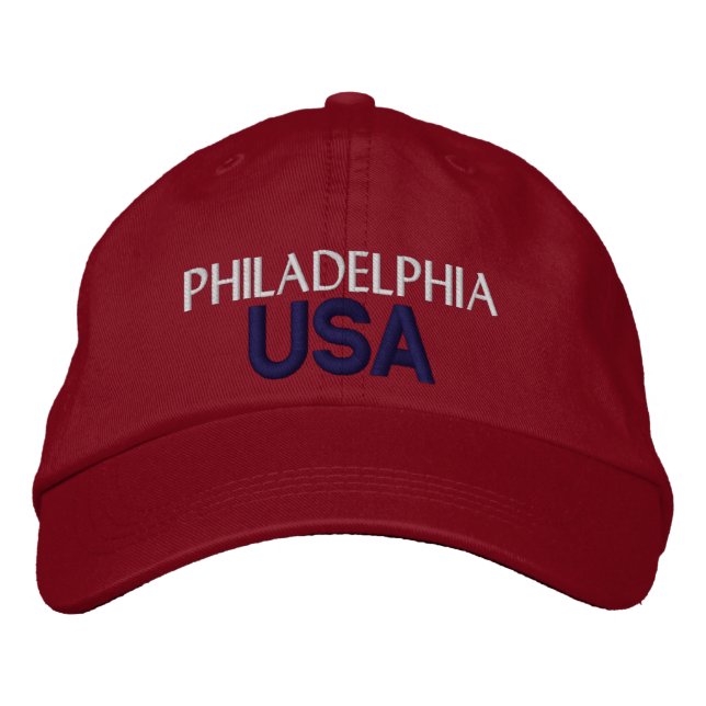 Philadelphia USA Cap Broderad Keps (Framsida)
