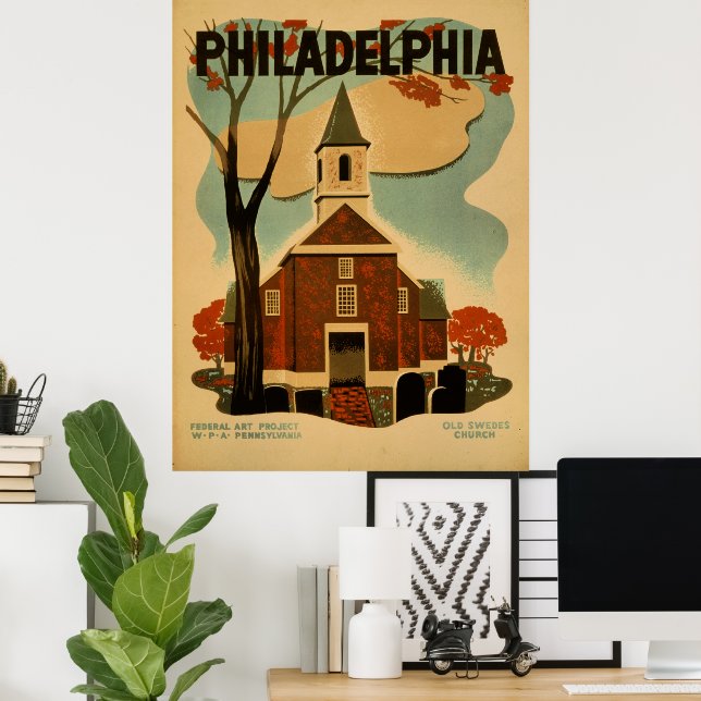 Philadelphia vintage affisch (Hemmakontoret)