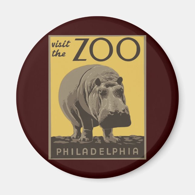 Philadelphia Zoo Magnet (Framsidan)