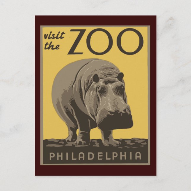 Philadelphia Zoo Vykort (Framsida)