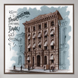 Philadelphiaen National Bank Poster