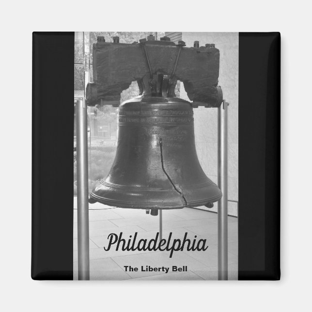 Philadelphias Grand Bell Square Magnet (Framsidan)