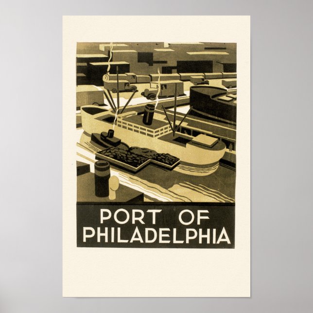 Philadelphias hamn poster (Framsidan)