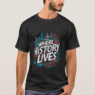 Philadelphias historia Independence Hall Liberty  T Shirt