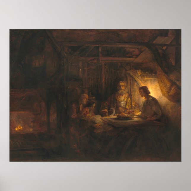 Philemon och Baucis - Rembrandt Fine Art Poster (Framsidan)