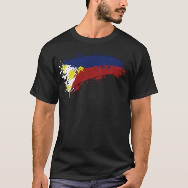 PhilFlagSylize2 Tee Shirt (Framsida)