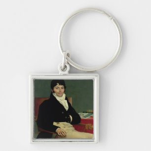 Philibert Riviere 1805 Fyrkantig Silverfärgad Nyckelring