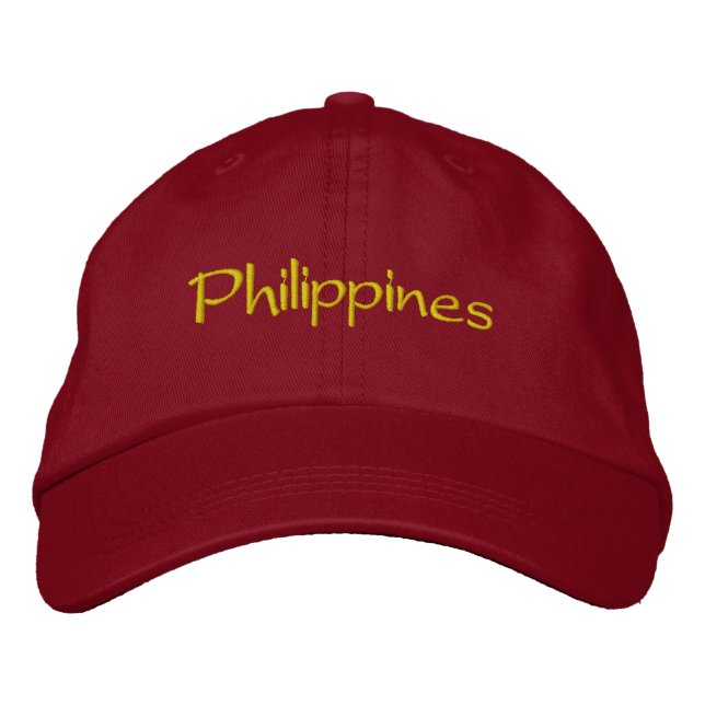 Philiippines Baseball Hat Broderad Keps (Framsida)