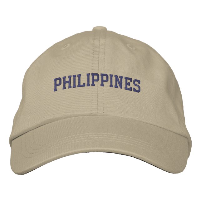 Philiippines Baseball Hat Broderad Keps (Framsida)