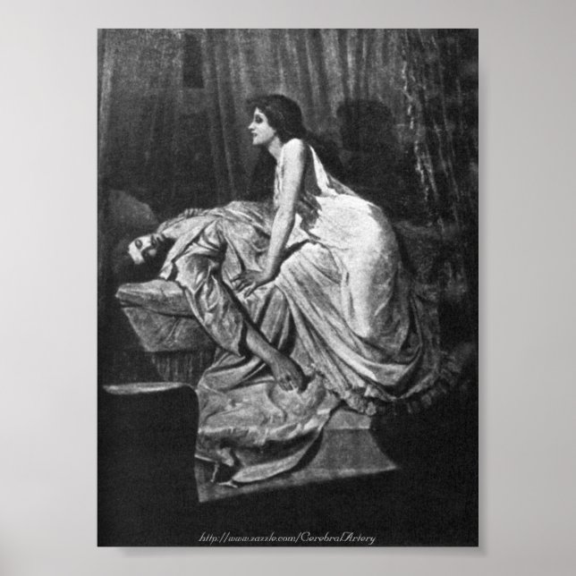 Philip Burne-Jones - The Vampire, 1897 Poster (Framsidan)