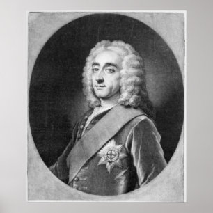 Philip Dormer Stanhope, graverad av John Simon Poster